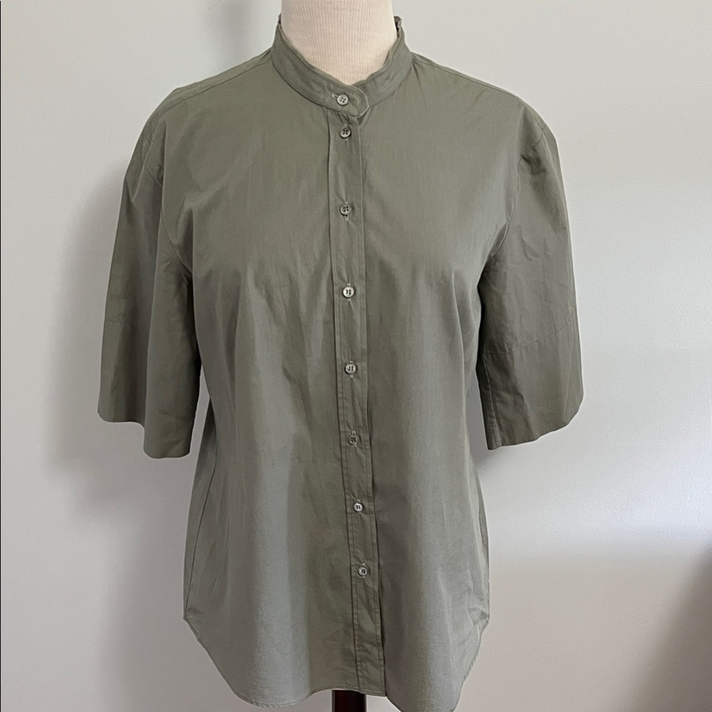 Jil Sander Mandarin Collar Button Down Shirt - image 1